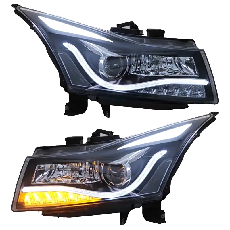 

For Chevrolet Cruze 2009 2010 2011 2012 2013 2014 Headlights Car Accessories Upgrade LED Head Lamp Front Light Dynamic DRL