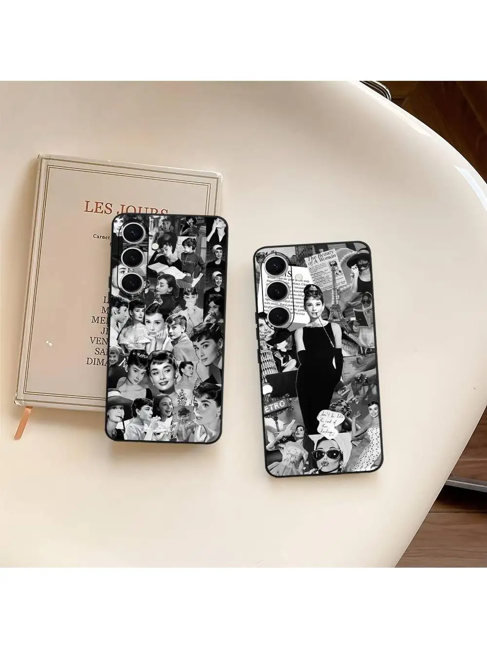 Beroemde A-Audrey actrice H-Hepburn telefoonhoesje voor Samsung S 24 Fe 25 Ultra Plus 20 Lite 21 30 22 23 24 22 Ultra 5G Fundas - afbeelding 2