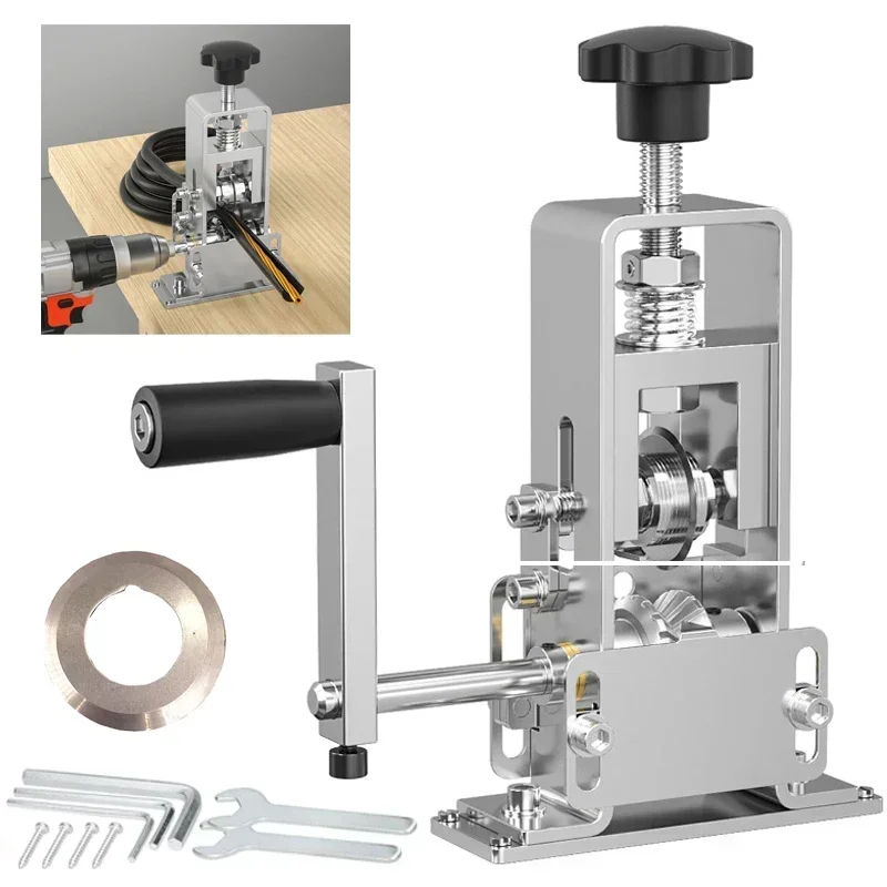

Портативный инструмент для зачистки проводов, ручной инструмент для зачистки проводов, 1-25 мм, электрический аппарат для чистки кабеля с рукояткой для домашних работ в гараже