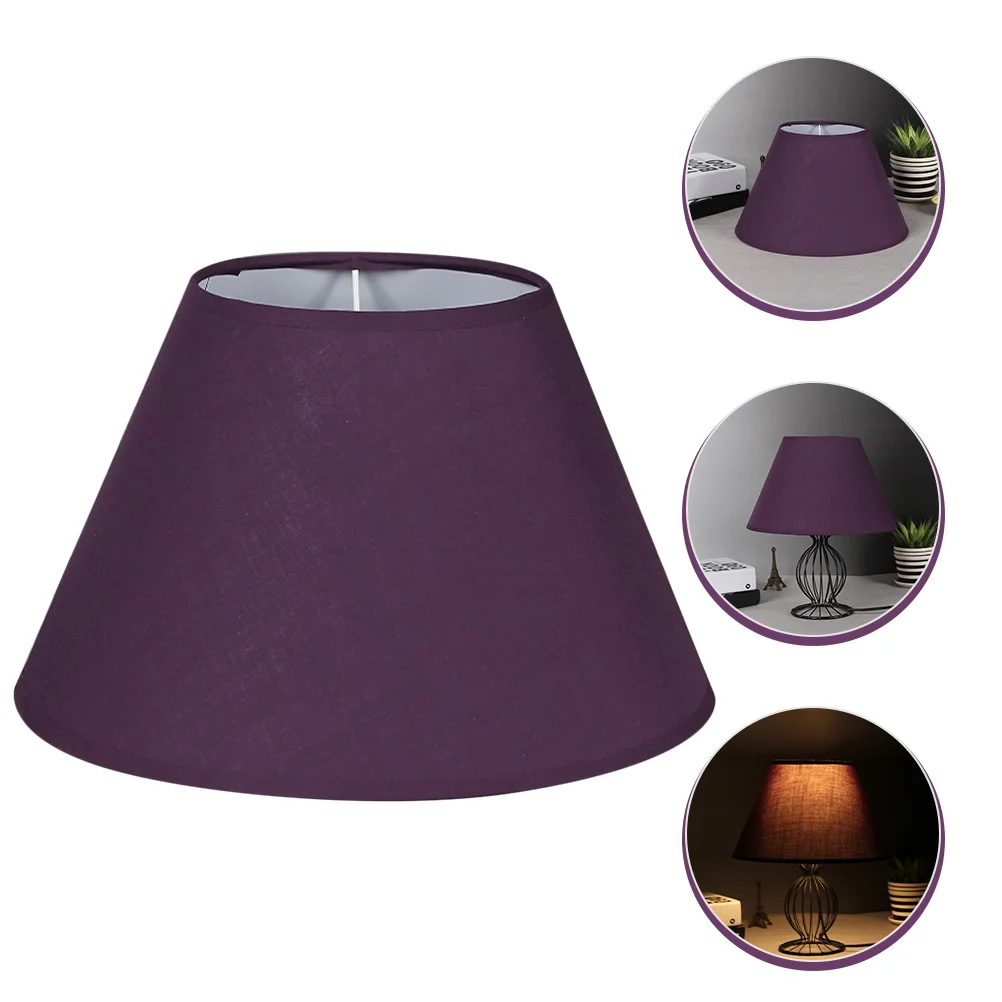 

Simple Desk Lamp Shade Lampshade Indoor Light Cover Ceiling Cloth Retro Style Black Small High Quality