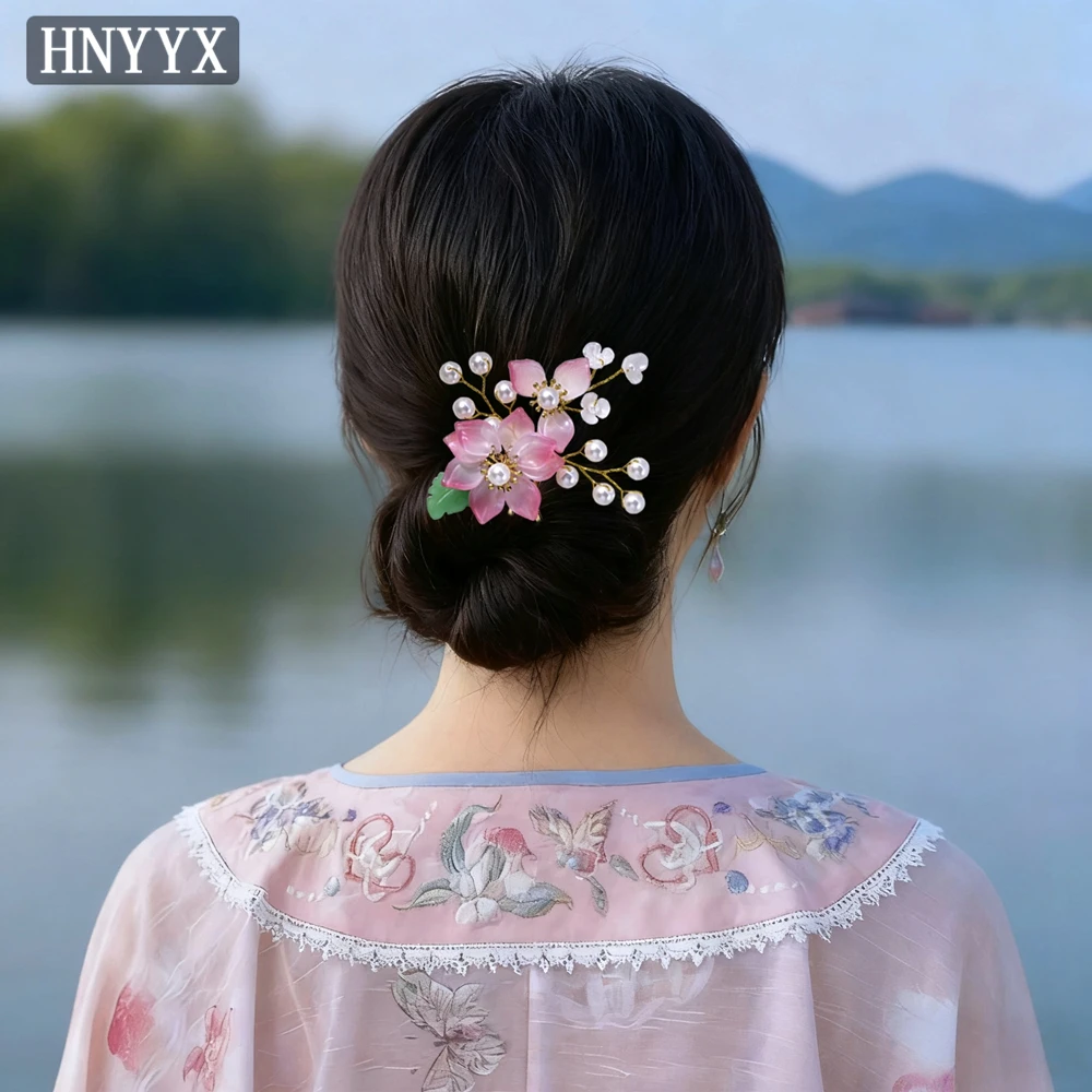 

YouLaPan Elegant Bridal Wedding Lotus Hairpin Handmade Pearl Making Exquisite Ladies Banquet Dance Party Hair Accessories YXA397