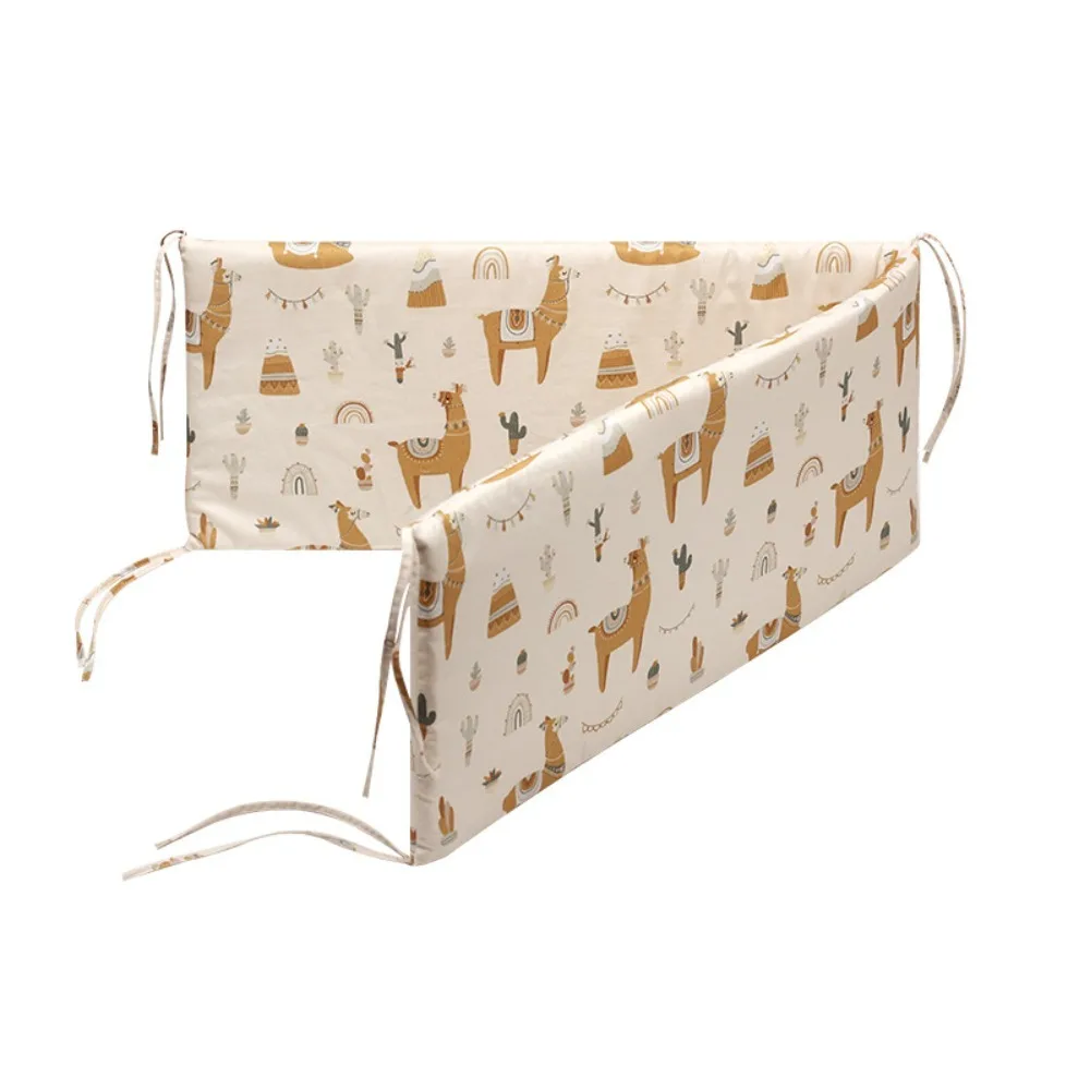 安全厚みのあるベビーベッドバンパー衝突防止漫画プリントベビーベッドプロテクター取り外し可能洗えるベビーベッドクッション新生児