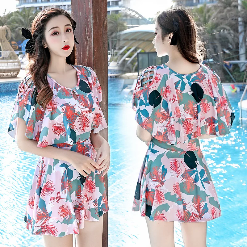2025 ชุดว่ายน้ําสตรีใหม่แฟชั่นSlimming Belly-ซ่อนSlim-Fit Hot Springชุดว่ายน้ําOne- Piece Skสไตล์ผู้หญิงชุดว่ายน้ํา