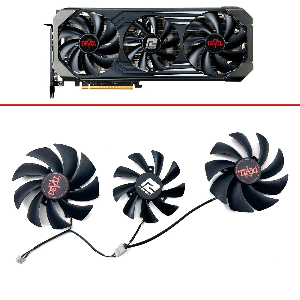 

95mm Cooling fan FD9015U12D Video card RX6700XT RX6800XT for PowerColor RX 6700XT 6800 XT 6900XT RED DRAGON graphics card fan