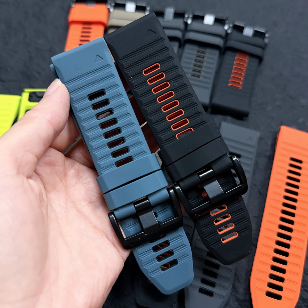 22/26mm Watch Band For Garmin Fenix 8 9 Pro E 7 7X 6X Sports Bracelet Tactix8/Forerunner 970/Instinct 3 QuickFit Silicone Strap