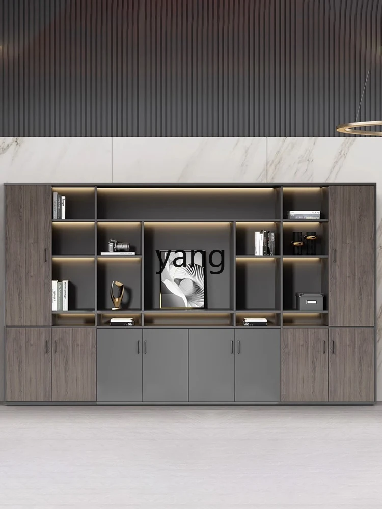 

TGF office bookcase file cabinet with combination lock wooden modern file bookcase