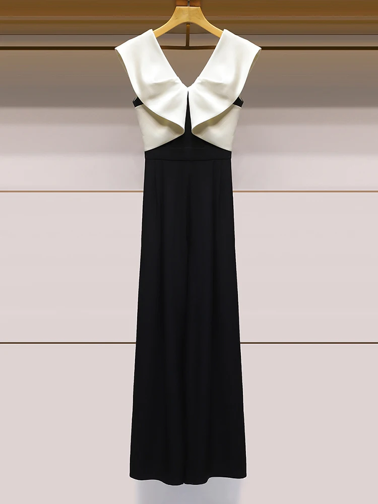 

Брюки с высокой талией и широкими штанинами, однотонные, модные, для женщин, визуально стройнящие, для весеннего офисного стиля