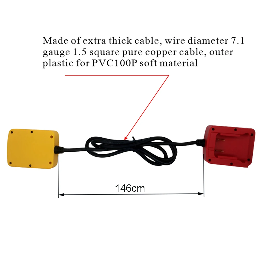 Lithium Ion Adapter Extension Cord Battery Converter Lithium Battery Tool Adapter Physical Exertion Precautions