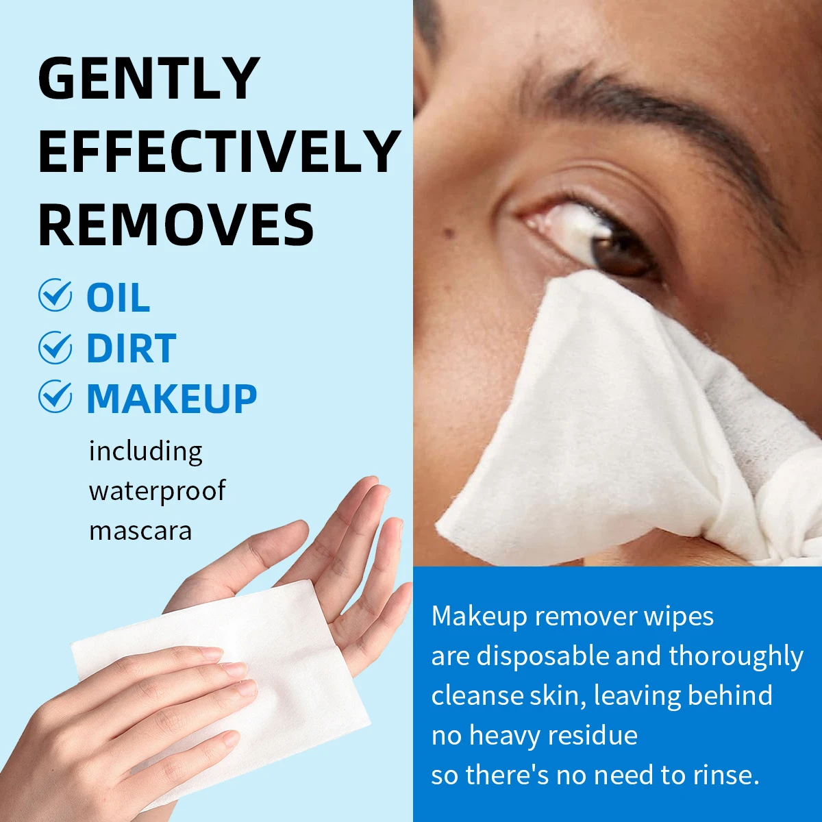 Ultra-Soft Fruit Fragrance Makeup Remover Wet Wipes - Watermelon, Aloe Vera, Rose, Grapefruit Fragrance, 30 Sheets Pack