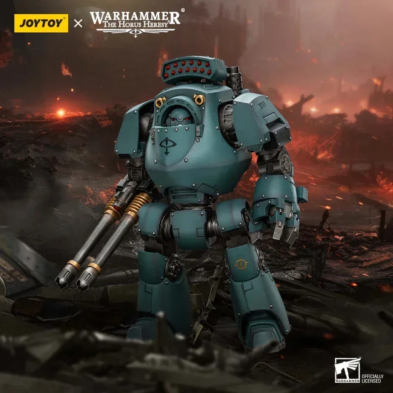 JOYTOY Warhammer 30k 1/18 Mecha Sons of Horus Contemptor Dreadnought مع مجموعات Gravis Autocannon لعبة مجسمة هدايا أنيمي