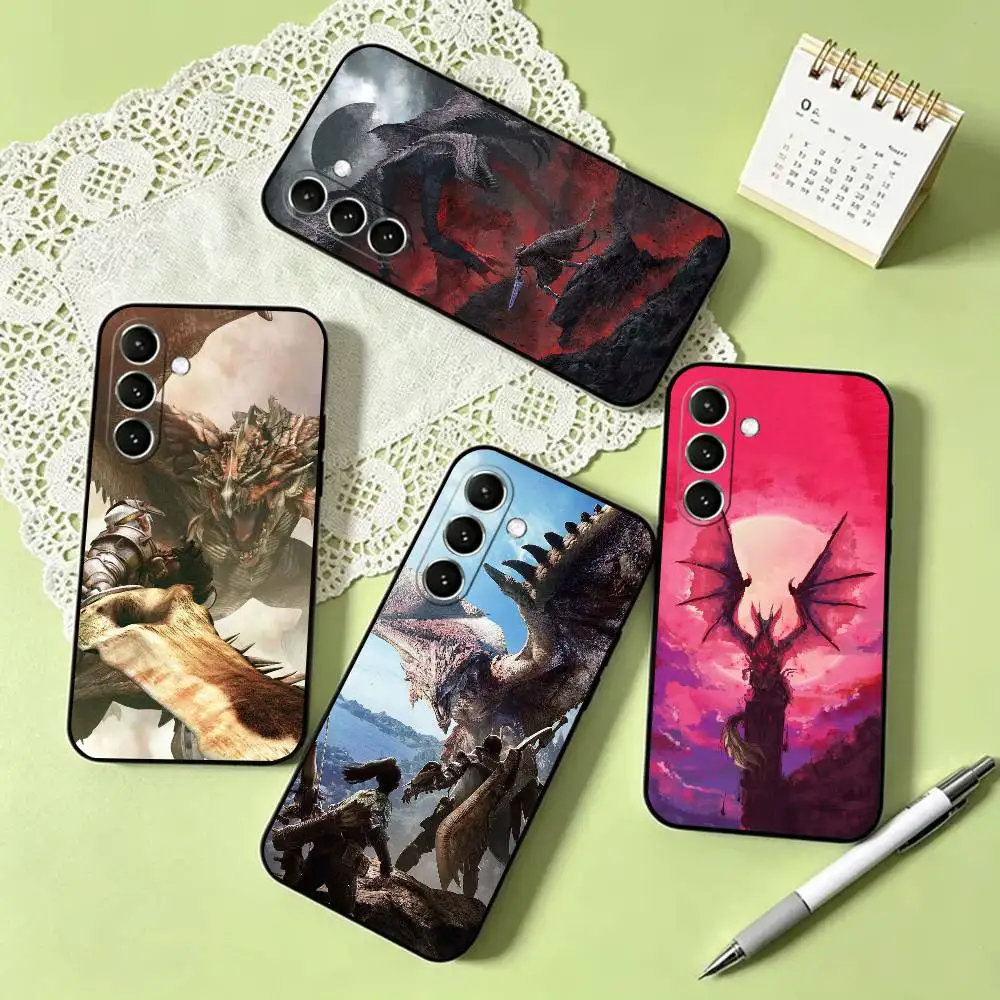 Game M-Monster H-Hunter  Phone Case Black Silicone Soft For Samsung Galaxy A73,A72,A71,A70,A53,A52,A51