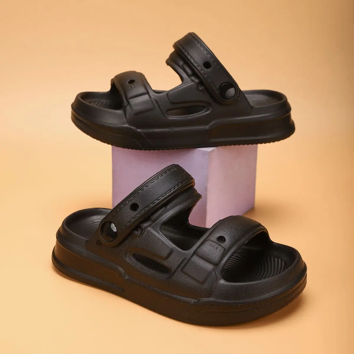 EVA Children's Slippers for Boys Non-Slip Indoor Sandals Odor-Resistant Quick-Dry Soft Comfort Matching Family Set