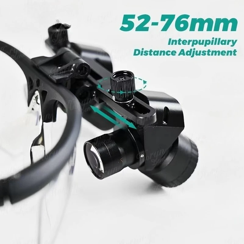 4X/5X/6X  Loupes with MBA6 Wired LED Headlight 48° Ergonomic Adjustable Magnifying Glass