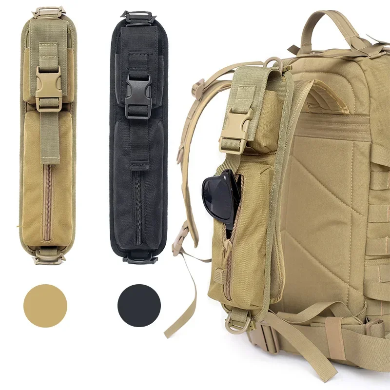 Tactical Backpack Shoulder Strap Sundries Pouch Molle Key Flashlight Pouch Pack EDC Tool Bag Outdoor Camping Hunting Accessories