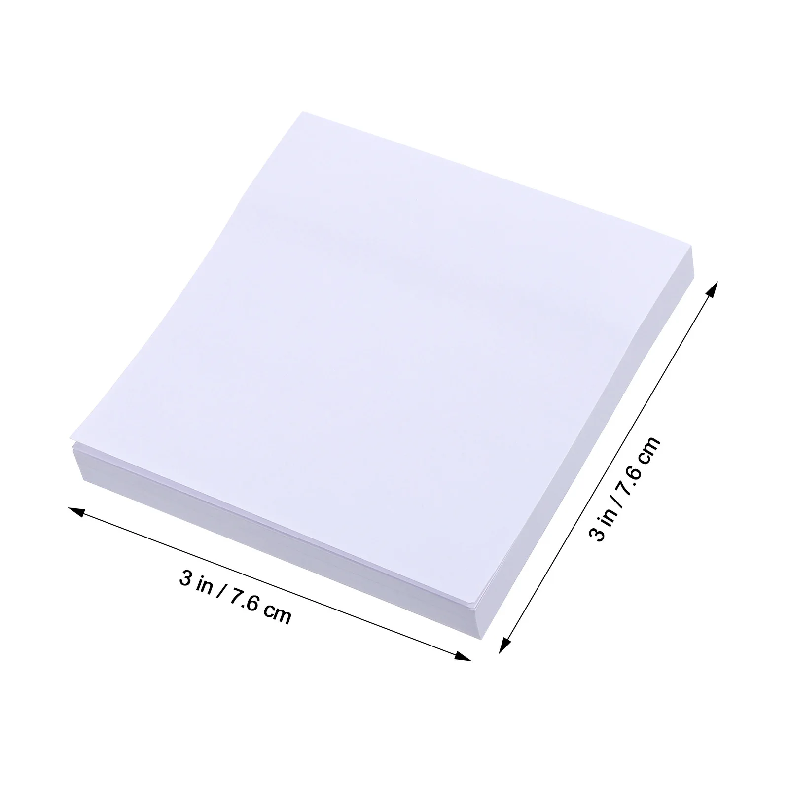 

3Pcs Self Stick Note Pads White Compact Size Read Portable Memo Pads Office Supplies Organizer Tools
