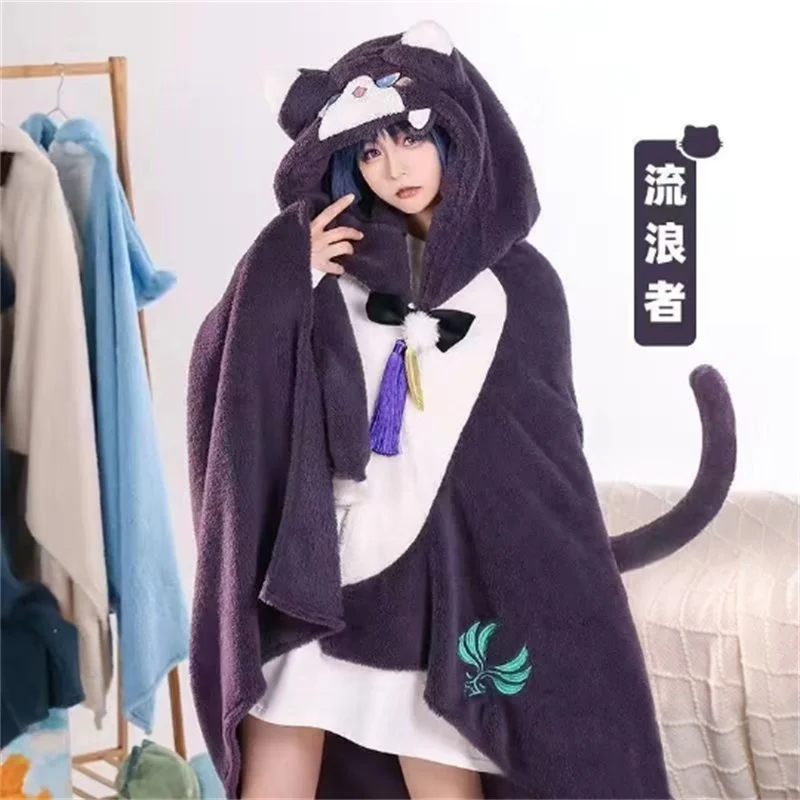 

Adult Genshin Impact Wanderer Hoodie Blankets Capes Anime Costume Cloaks Diluc Cosplay Costume Halloween Carnival Fancy Dress