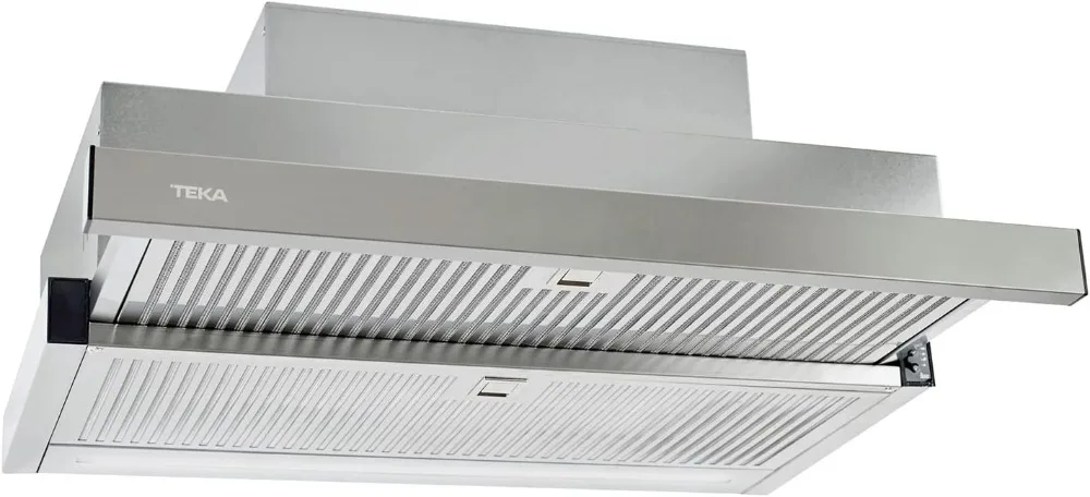Campana Extractora 60 cm, Extractor Cocina Extensible, con 5 Velocidades, Color Acero Inoxidable