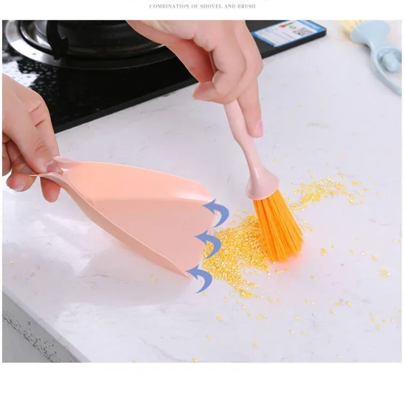 Mini Broom Dustpan Set Desktop Clean Brushes Table Keyboard Drawer Corner Clean Tool Household Cleaning Tools