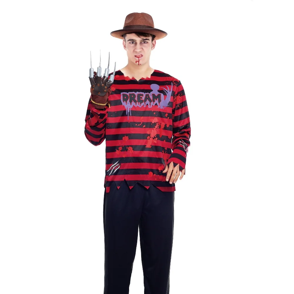 Maxia Fiesta - Disfraz Dream Killer Asesino de Película hombre adulto terror Para Halloween Carnaval