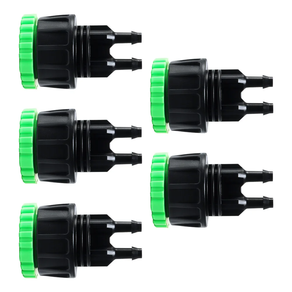 For Garden Faucet Diverter Kit 5PCS for Outdoor Irrigation Systems Compatible with Standard 4-Point and 6-Point External Threads