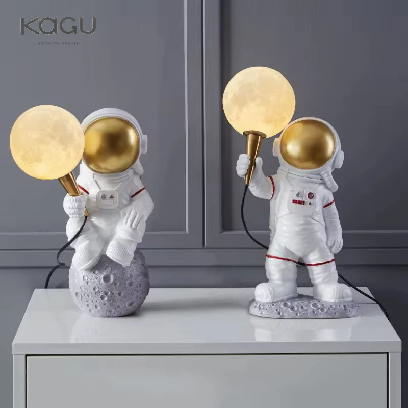 Astronaut Wall Lamp 3D Moon Planet Lamp Creative Spaceman Table Lamp Decoration Bedside Night Light Bedroom Planet Lamp