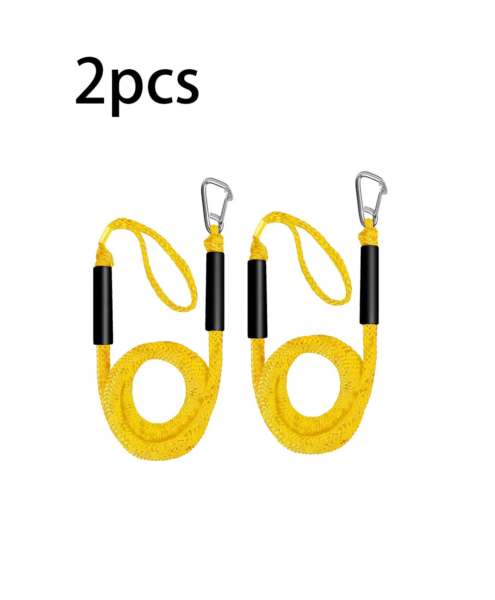 2/1 Stuks Dock Lijnen Elastische Mariene Touw Bungee Koorden Schok Banden Voor Kajak Waterscooter Jet Ski Ponton Kano Motorboot Accessoires