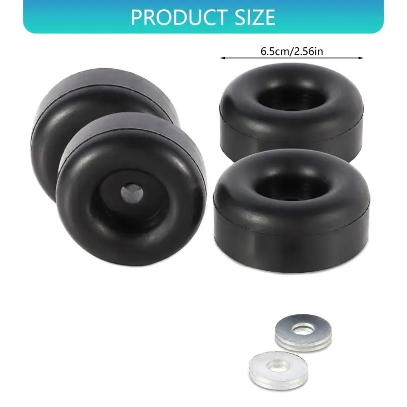 652F Pack of 4 Heavy Density Rubber AntiVibration Foot Pad Reduce Noise 1