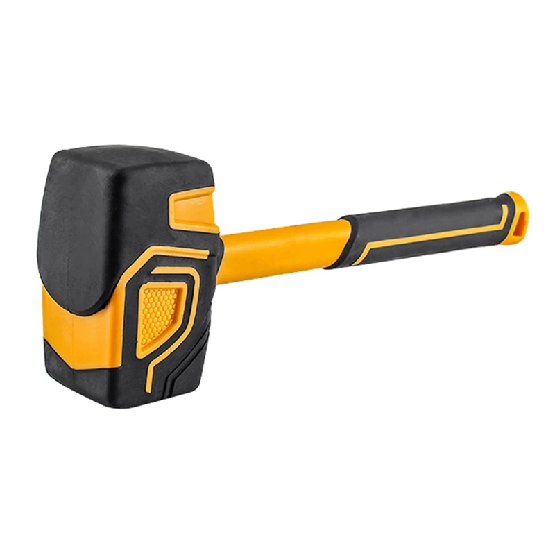 Multifunctional Rubber Hammer Ceramic Tile Soft Rubber Tapping Leather Hammer Hand Tools For Construction Workers Easy Install