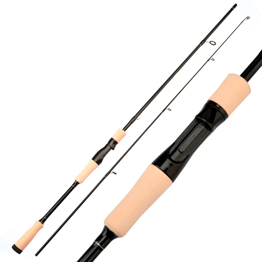 Ultralight Carbon Rods ML Spinning Casting Fishing Rods 2 Section Travel Lure Rod 1.8m 1.65m