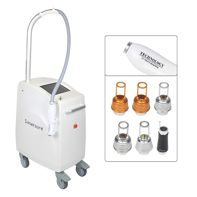 Q Switched Nd Yag la ser Pigment Removal Tattoo Removal Simersure Pico la ser Machine
