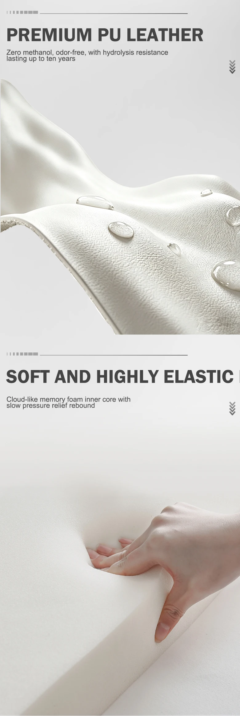 Luxuriöses Fußgesteuertes Schönheitsbett, Massagebett mit Ergonomischer Rückenlehne, Verstellbares Spa-Bett, Individuelle Lederfarbe für Salons – Detail 6