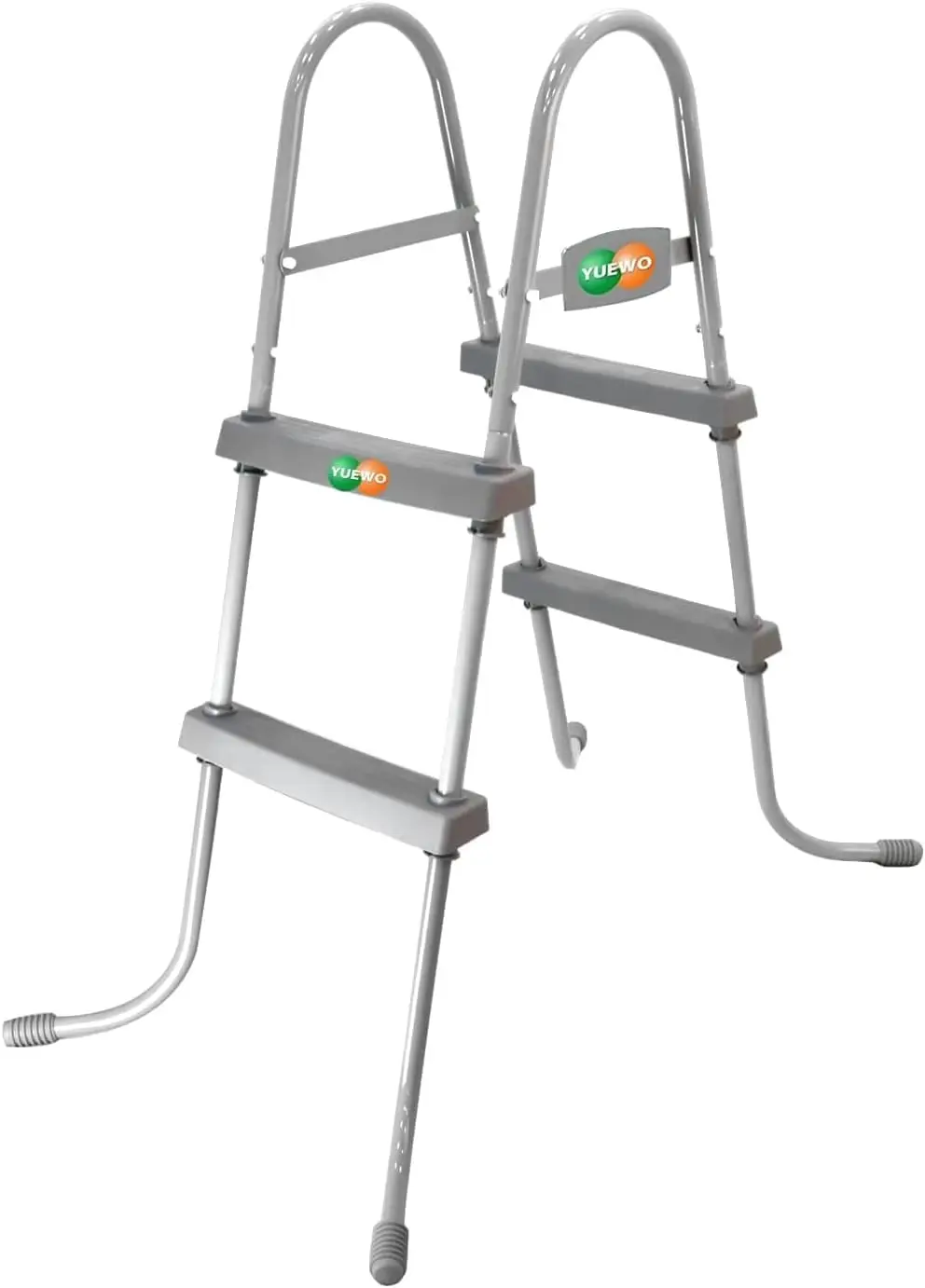 

36" 2-Step Steel Frame Above Ground Pool Ladder with Non-Slip Plastic Steps for Entry and Exit