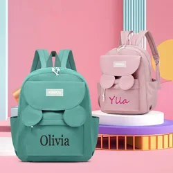 Personalized Name for Boys and Girls Kindergarten Small Book Bag Cute Cartoon Mickey Backpack Kindergarten Small Book Bag