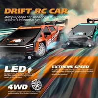 RC Drift Car 4WD 2.4GHz High Speed Racing Sport Toy Car with LED Lights, Racing and Drift Wheels