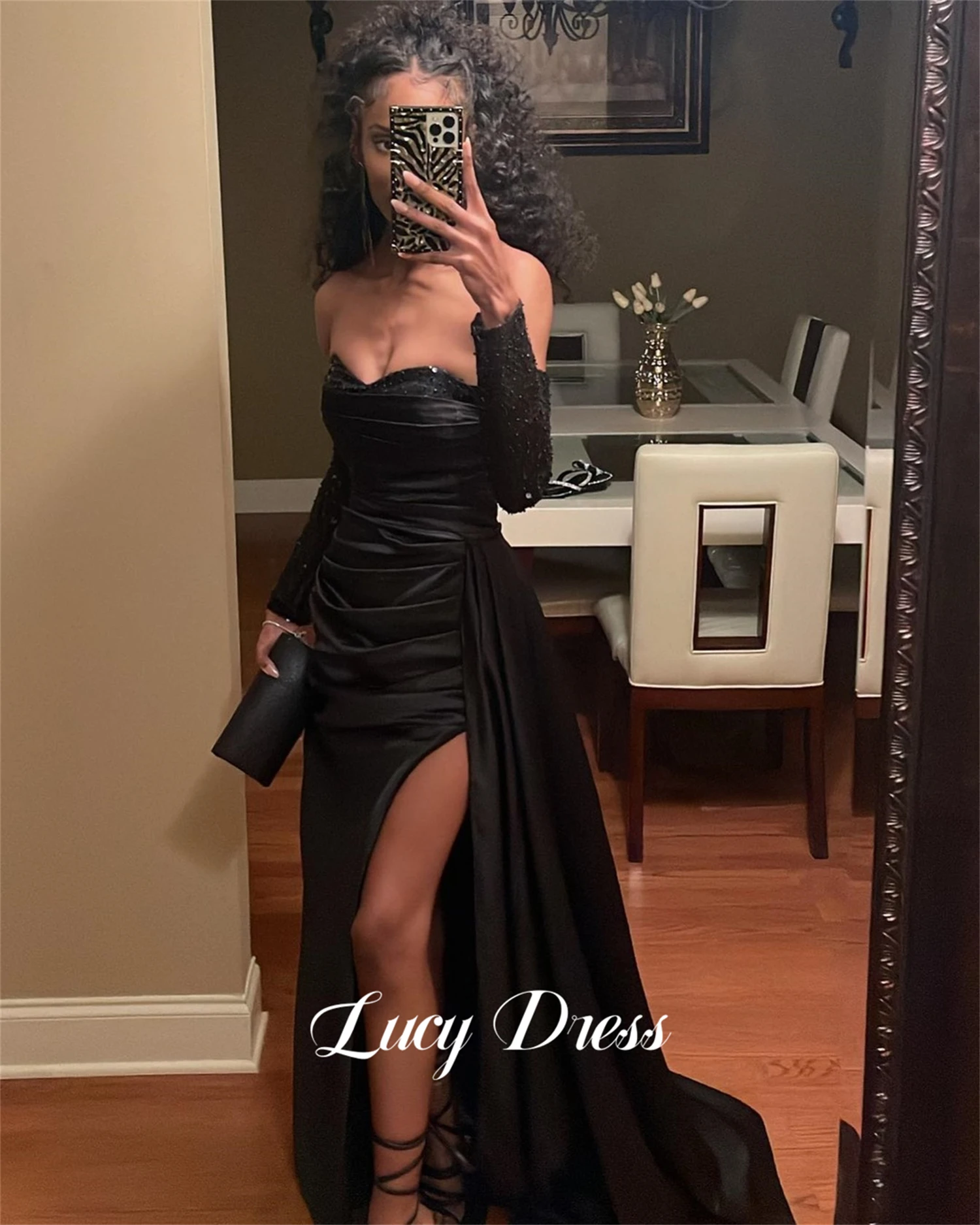 

Lucy Party Dress Fishtail Cut Evening Cocktail Luxury Dresses Women 2025 Robe De Soiree Femmes Elegant Woman Gala Customized