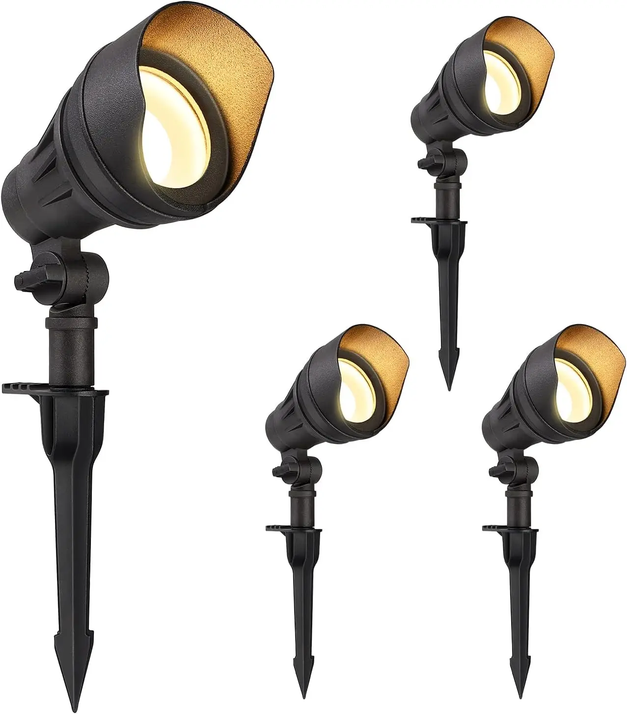 

14W LED Landscape Lights, 540LM Warm White, IP65 Waterproof Outdoor Spotlights for Garden and Yard, 4 Pack