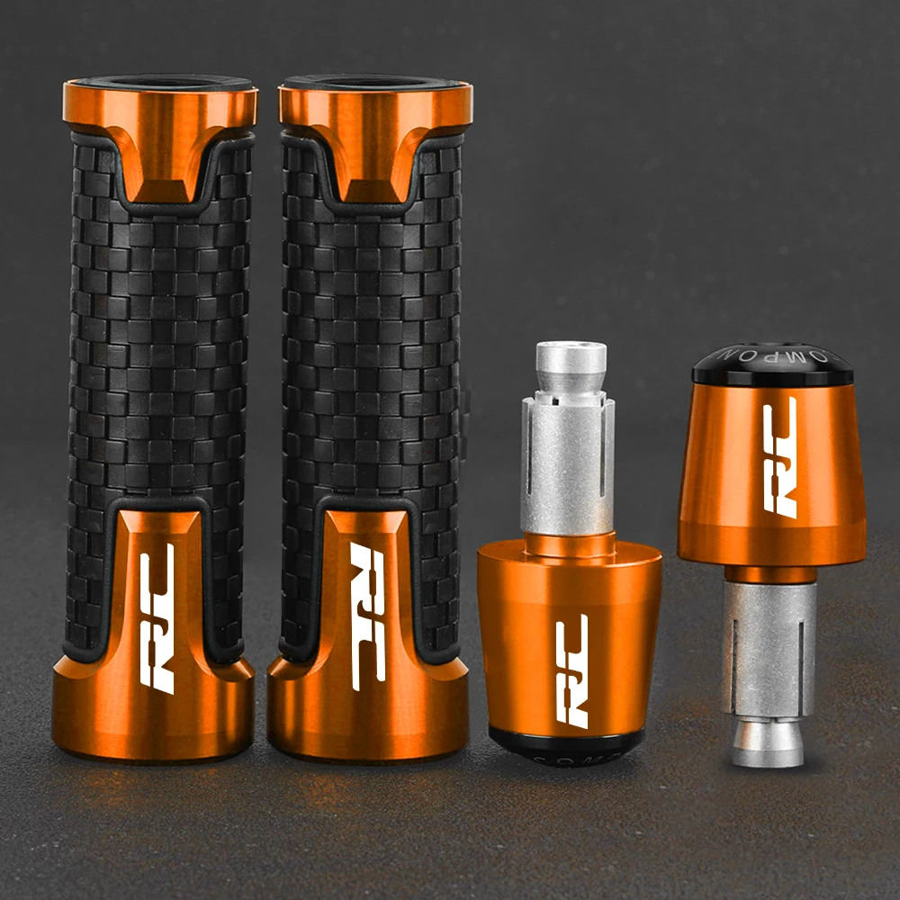 

Motorcycle 7/8" 22MM Handlebar Grips Handle Bar Cap End Plugs For KTM RC 125 200 390 RC8 RC390 RC200 RC125 2009-2023 2024 2021