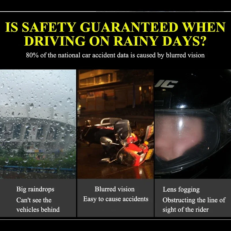 Adesivo para Motocicleta Capacete Espelho, Impermeável, Anti Nevoeiro, Universal, Alta Definição, Acessórios para Motocicleta