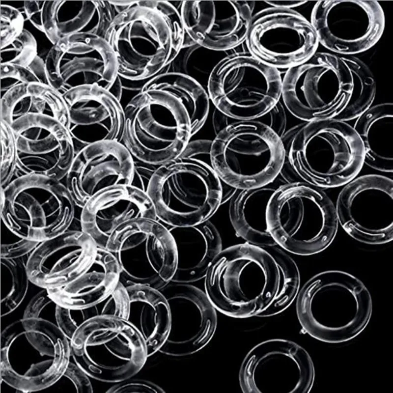 100 pieces Clear Roman Curtain Blind Ring Transparent 8mm Curtain Accessories