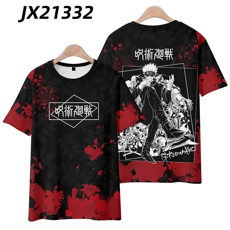 Jujutsu Kaisen Satoru Gojo Anime Short Sleeved Game Anime Tshirt Sleeve COS Sweatshirt Adult Full Color Clothes Holiday Gift