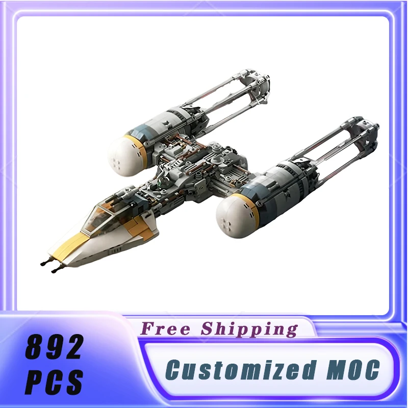 

Space War MOC Classic Classic Set Y-Wing Upgrade Building Blocks Assemble Model Display Children's Toys Christmas Gifts