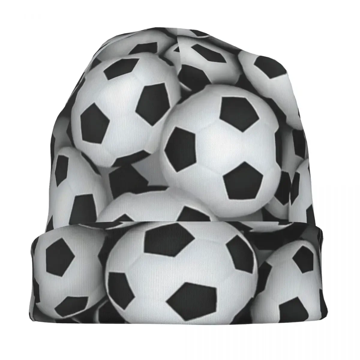 Soccer Balls Cap Sport Play Game Fashion Autumn Winter Ski Skullies Beanies Hats Summer Warm Head Wrap Bonnet Knit Hat