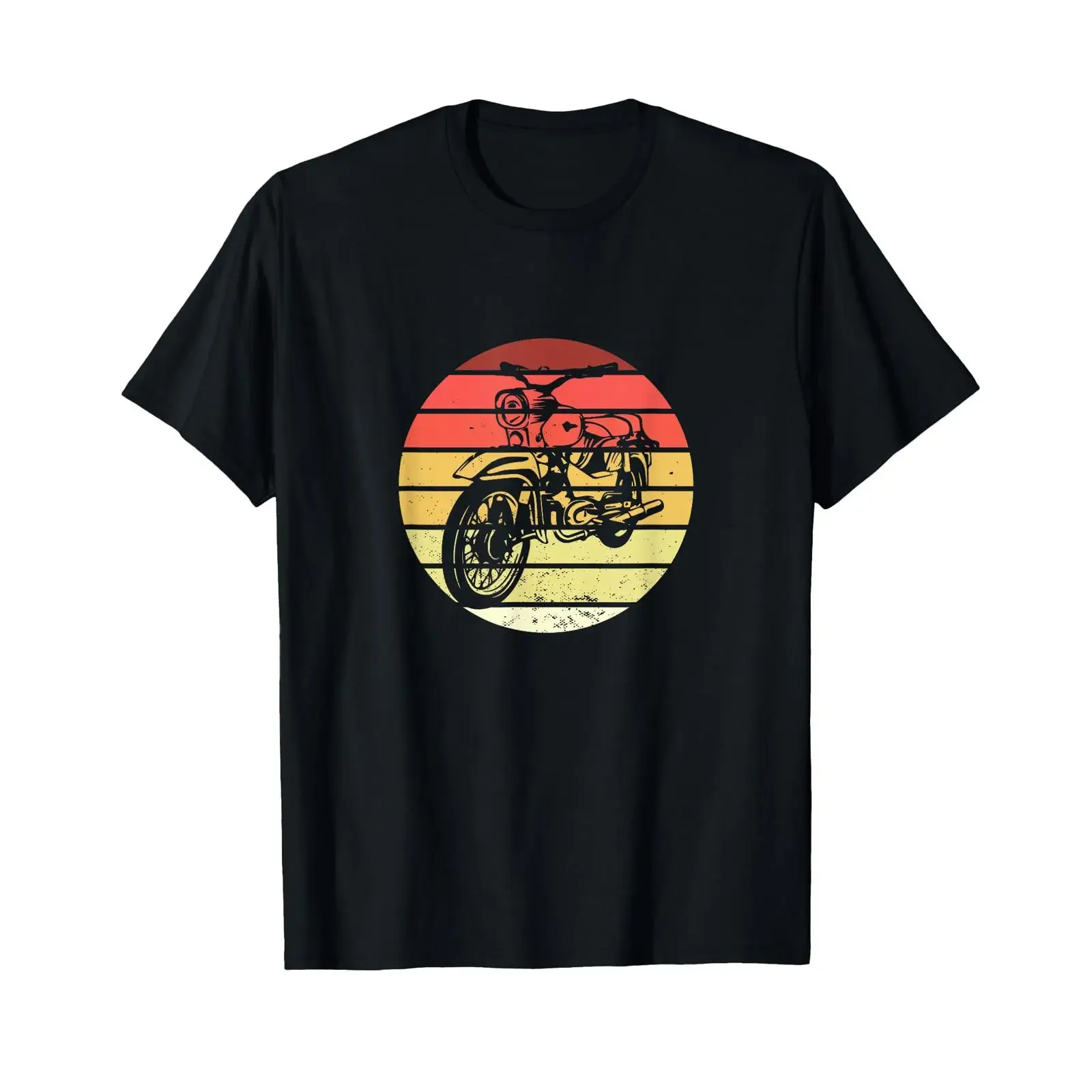 Moped Sunset Simson Star T Shirt vintage Washed Soft Top For Everyday Wear Casual Unisex homme streetwear fashion graphic