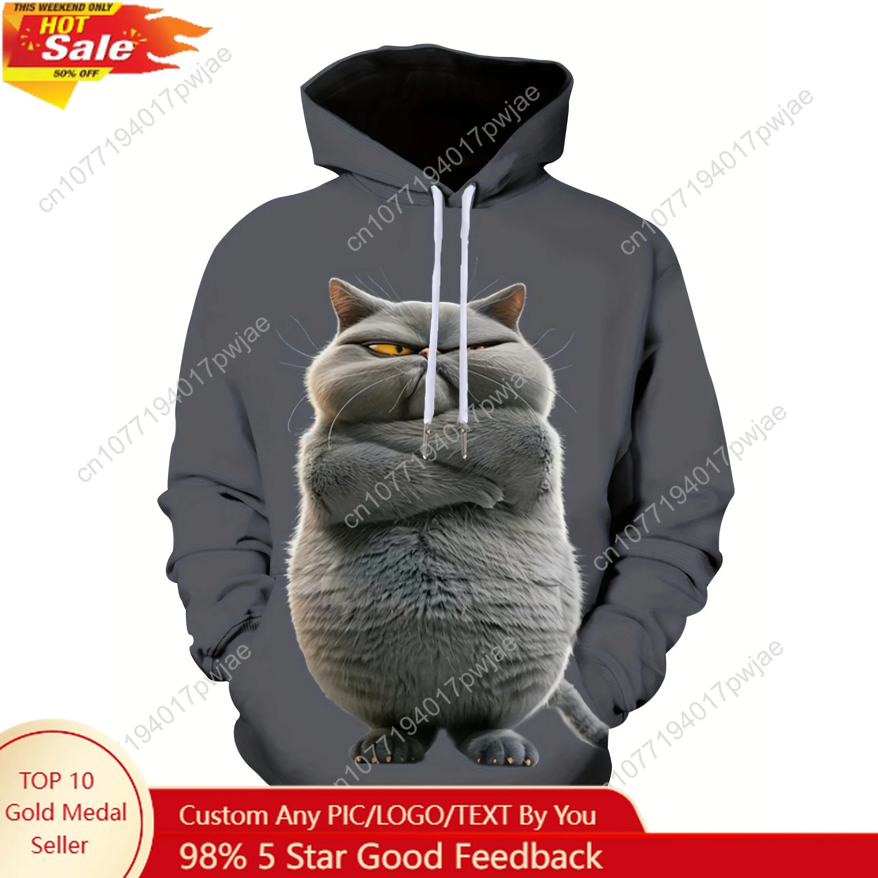 Felpa con cappuccio da uomo con stampa grafica 3D - Felpa con cappuccio casual cool in poliestere di grandi dimensioni per felpa con cappuccio foderata in pile autunnale e invernale