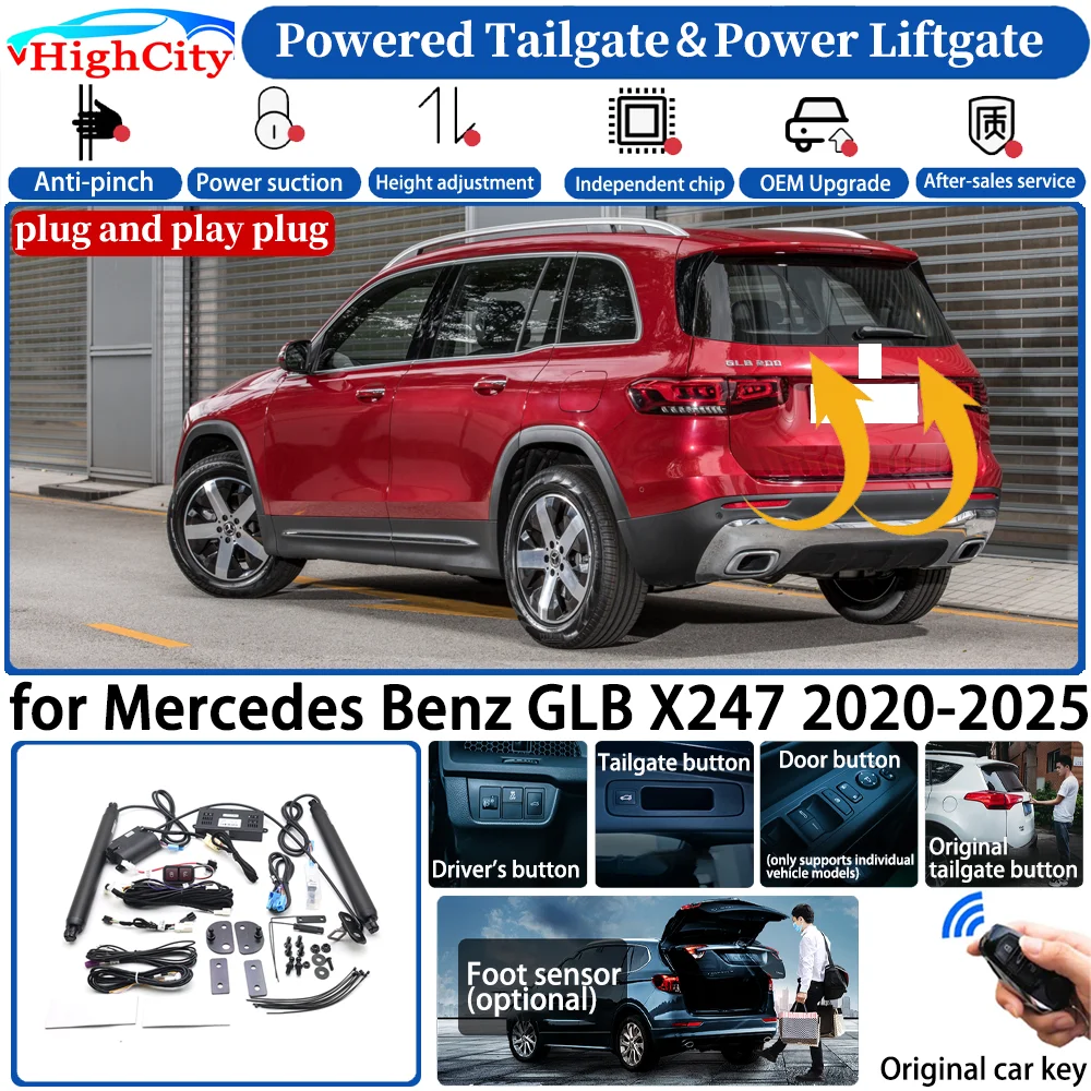 for Mercedes Benz GLB X247 2020-2025 Automatic Smart Powered Tailgate Power Liftgate System Intelligent Strut Trunk Lift Kit