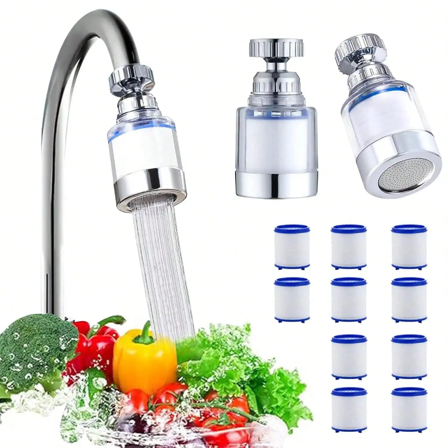 

10/20/30 Pack Sink Water Faucet Filter Cartridge Replacements,Sink Water Filter, Faucet Water Filter, For Kitchen Faucet Water F