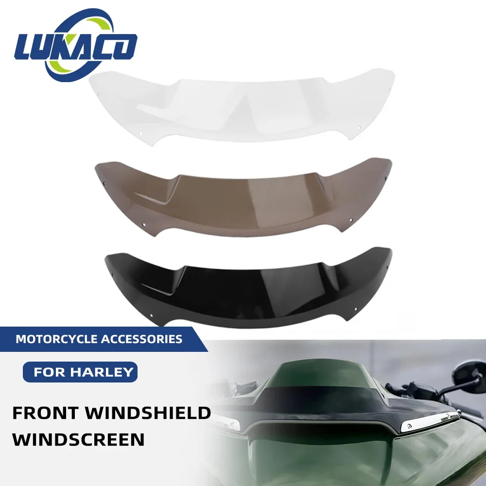 Motorcycle 4'' Windscreen Windshield Protect For Harley Touring Road Glide FLTRX Ultra FLTRU CVO Road Glide Ultra FLTRUSE 15-22