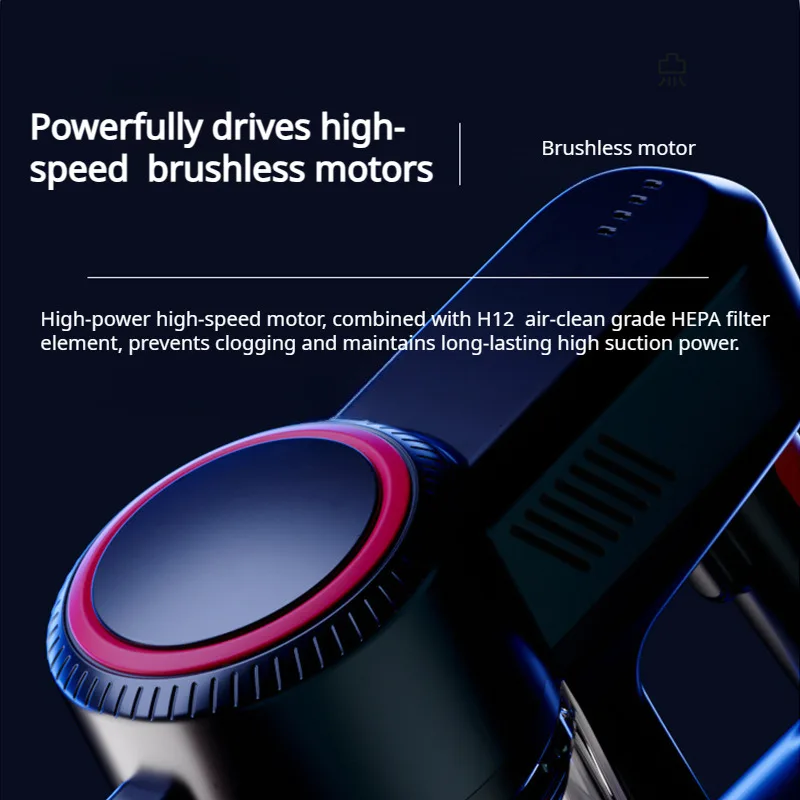 Household cordless handheld vacuum cleaner Highpower large suction foldable mite vacuum cleaner