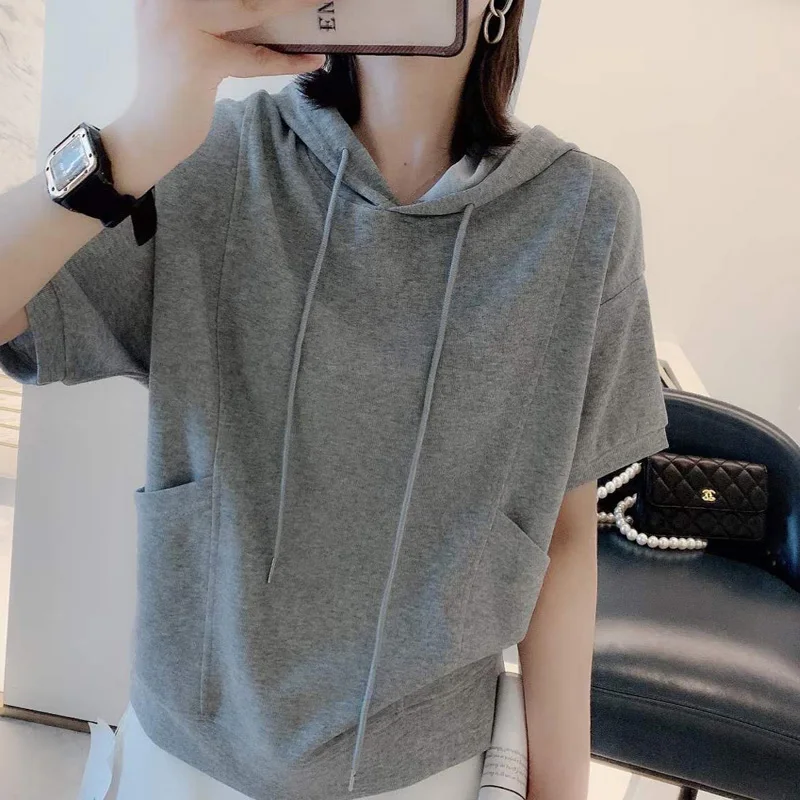 

Роскошный свитшот ort Sve с капюшоном, женский топ с защитой от солнца, свободный крой, дышащий, обычный све UPF 50+