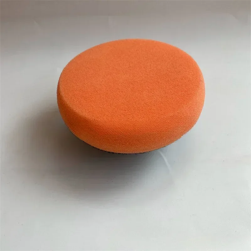 Polishing and Waxing Orange Sponge with Handle Car Waxing Sponge Car Wash Tool Manual Polishing Beauty Waxing Artifact